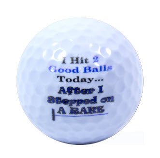New Novelty Deluxe Golf Humor 2 Mix of Golf Balls