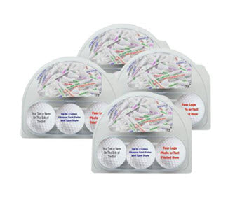 New Novelty Customizable Set - 3 Balls and 20 Imprinted Tees