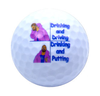 New Novelty Deluxe Golf Humor 2 Mix of Golf Balls