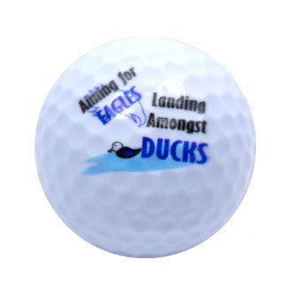 New Novelty Deluxe Golf Humor 2 Mix of Golf Balls