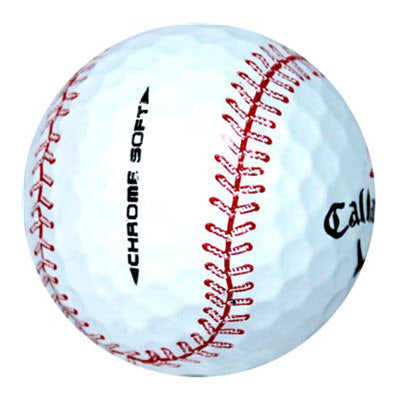 Callaway Chrome Soft Baseball Refinished Golf Balls