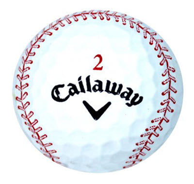 Callaway Chrome Soft Baseball Refinished Golf Balls