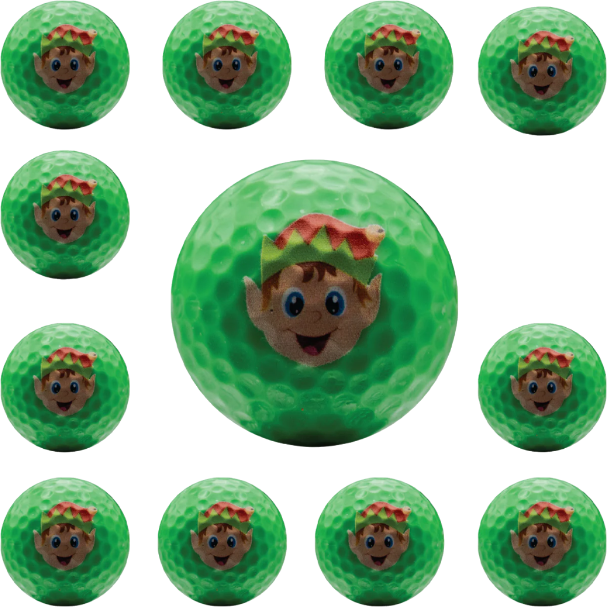 New Novelty Christmas Elf Golf Balls