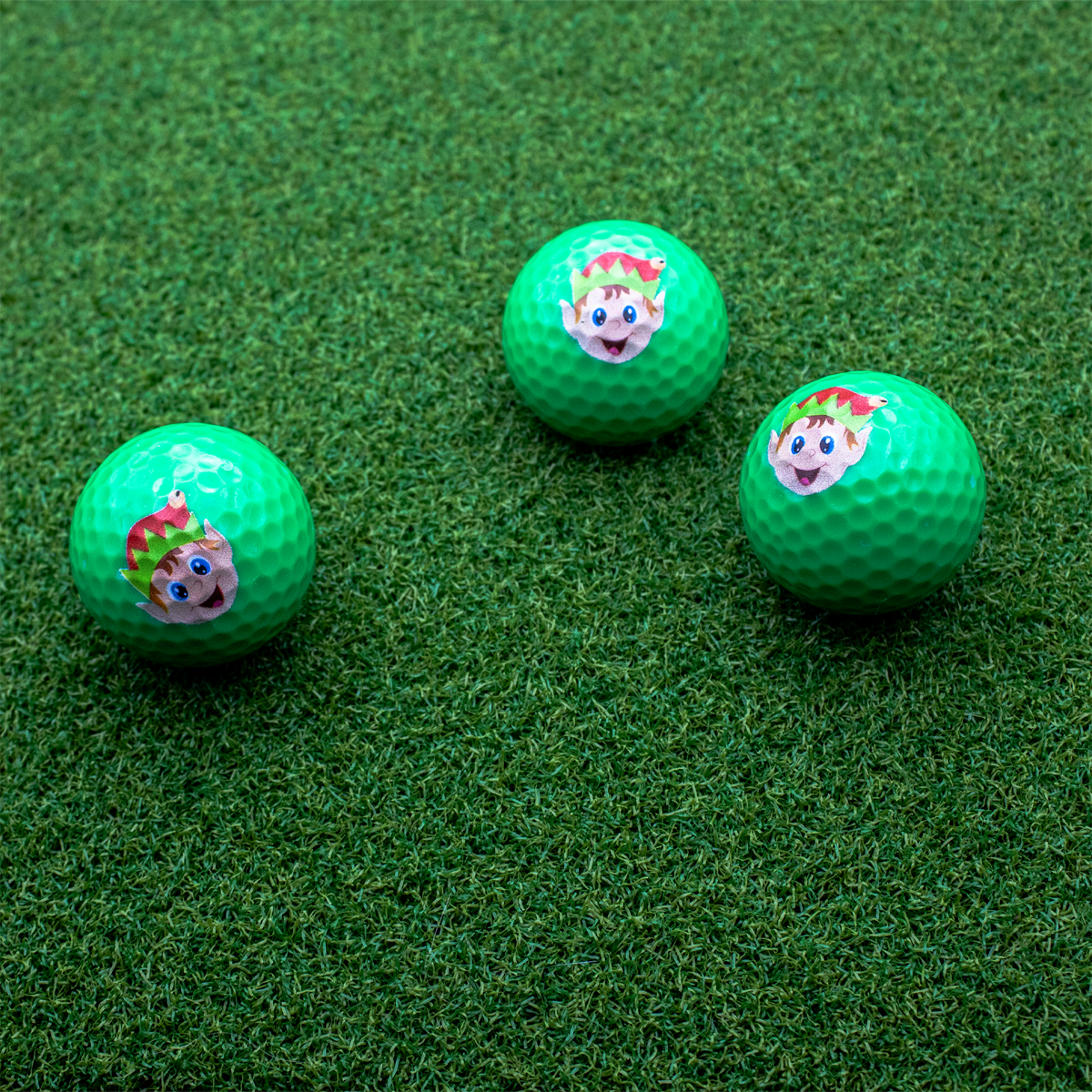 New Novelty Christmas Elf Golf Balls