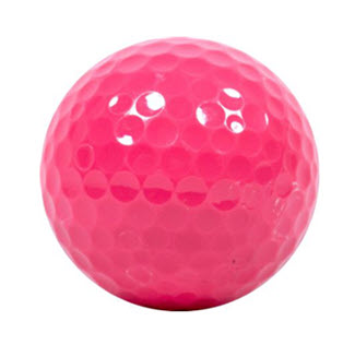 Customized Hot Pink Golf Balls - New