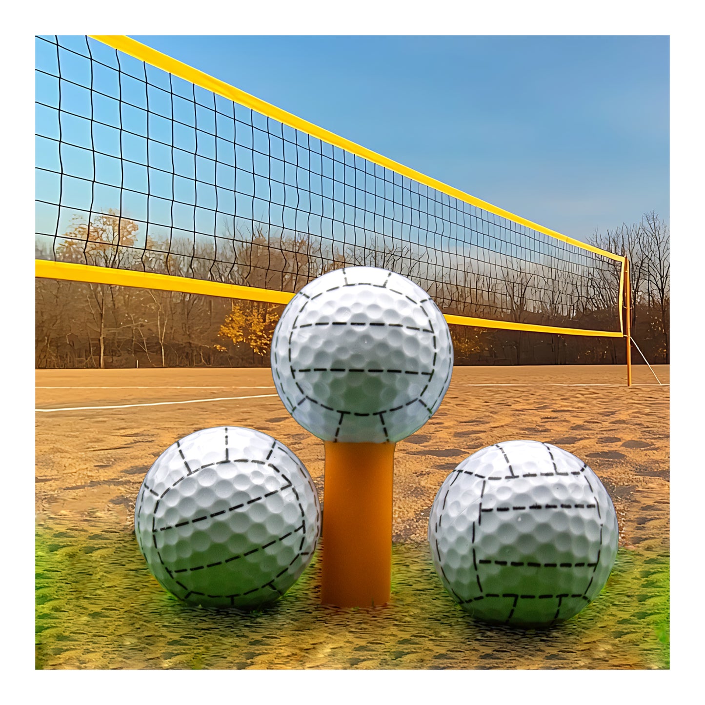 New Novelty Volley Ball Golf Balls