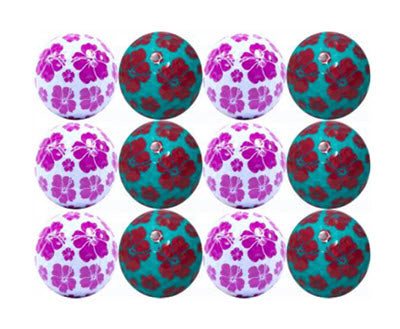 New Novelty Deluxe Mix of Hibiscus Flower Golf Balls