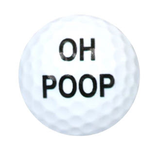 New Novelty Oh Poop! Golf Balls