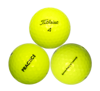 NEW Titleist Pro V1 Yellow Practice Golf Balls