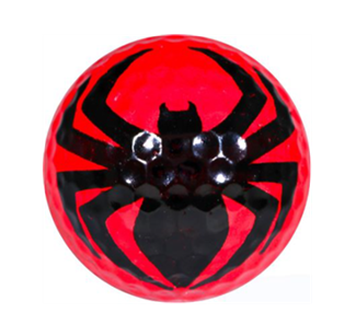 New Novelty Spider Face Golf Balls