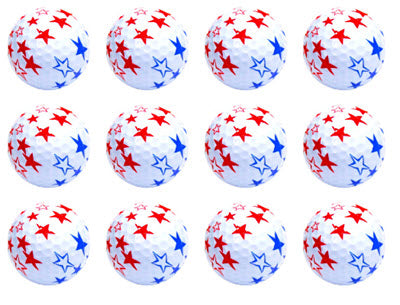 New Novelty Stars Golf Balls