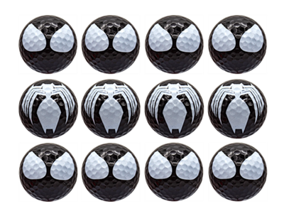 New Novelty Symbiote Spider Face Golf Balls