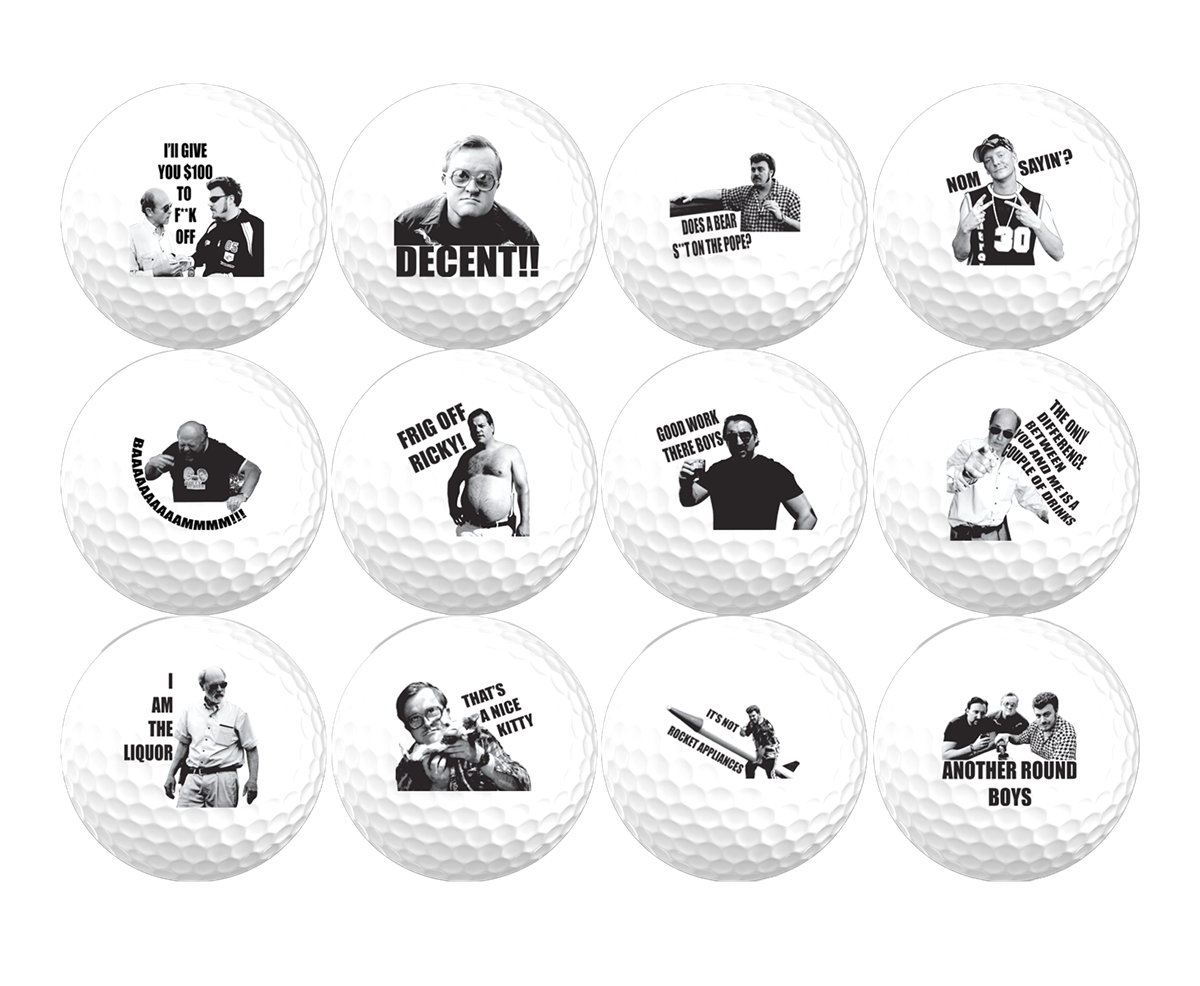 New Novelty Deluxe Trailer Park Boyz Mix of Golf Balls