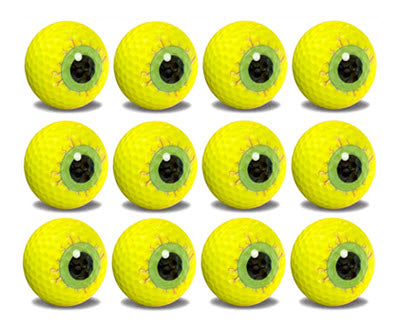 New Novelty Scary Yellow Halloween Eyeball - 1 Dozen
