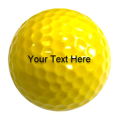 New Customized Yellow Golf Party Pack