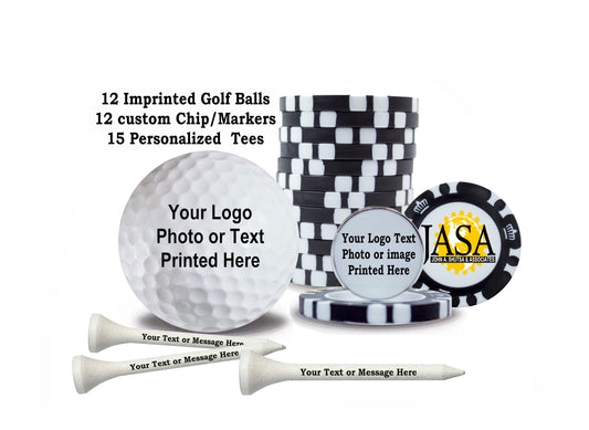 New Customized White Golf Party Pack