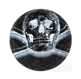 New Novelty Black Skull Golf Balls