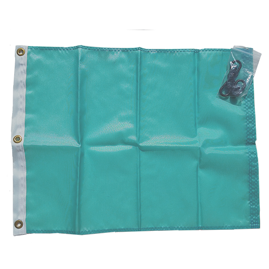 Solid Teal Flag with Grommets (18 x 24)