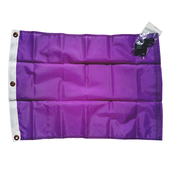 Solid Purple Flag with Grommets (18 x 24)