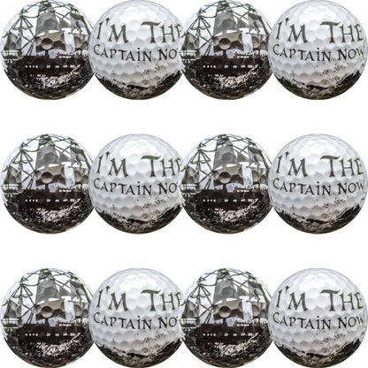 New Novelty I'm the Captain Now Golf Balls