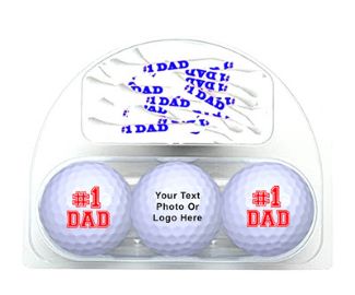 New Customized Novelty #1 DAD Set - 3 Balls and 20 Imprinted Tees