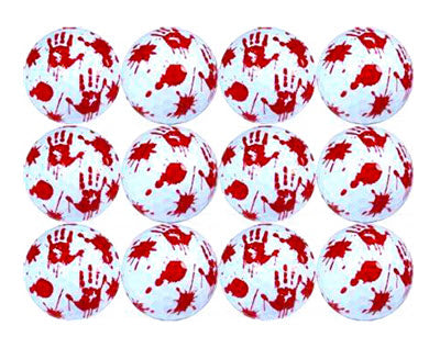 New Novelty Halloween Blood Splatter Golf Balls
