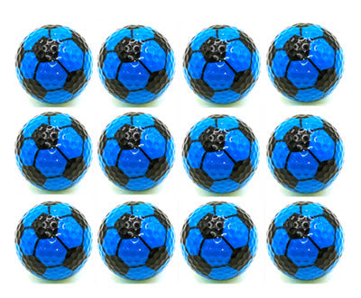 New Novelty Blue Soccer Ball Golf Balls