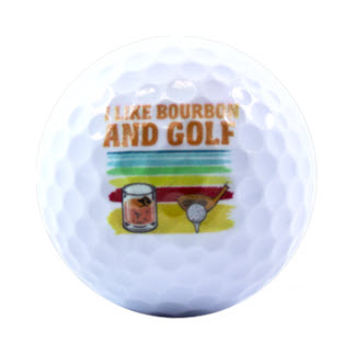 New Novelty Bourbon and Golf Balls