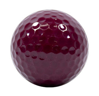 Blank Burgundy Golf Balls - New