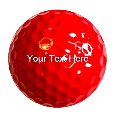 Customized Blank Red Golf Balls