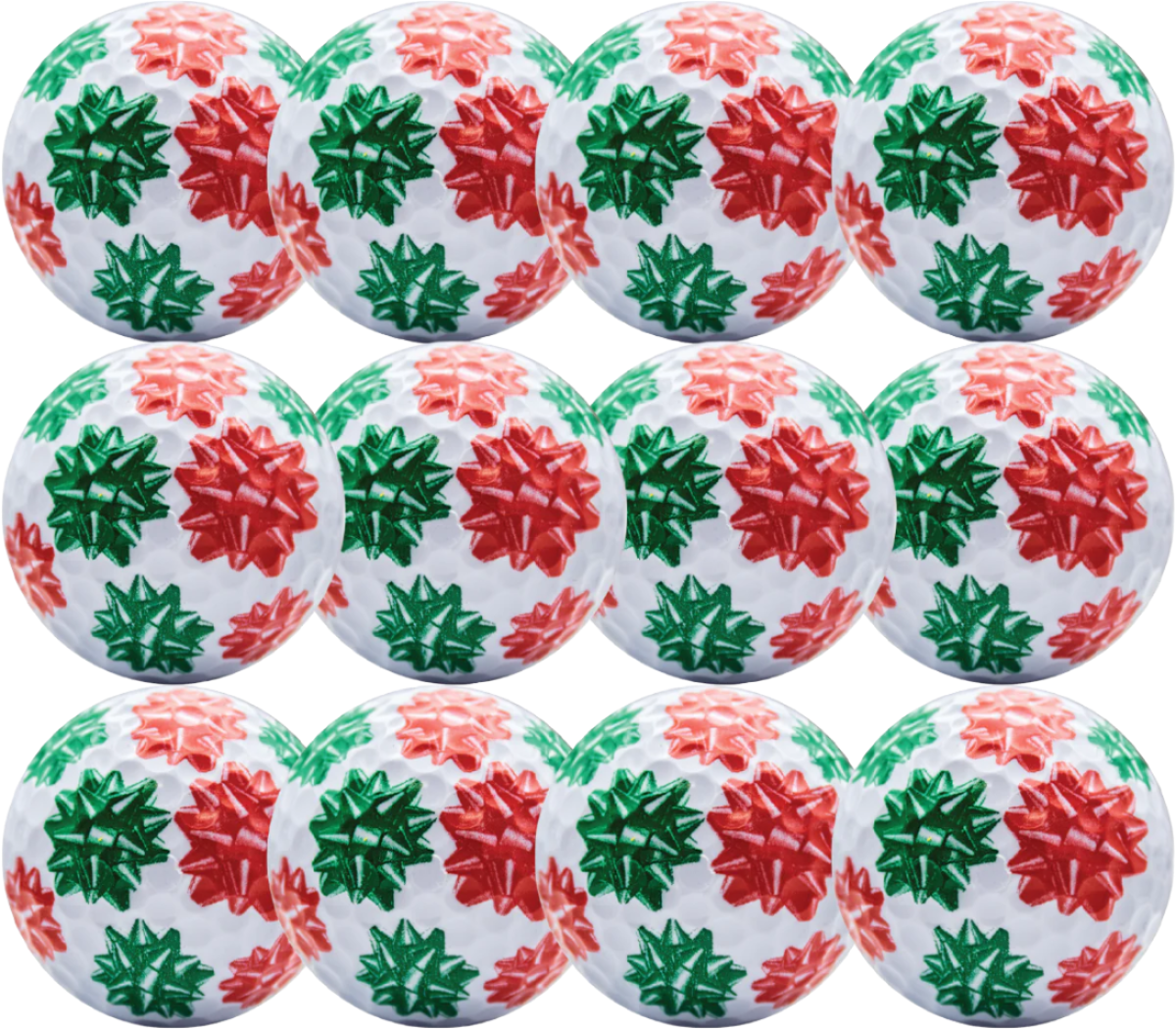 New Novelty Christmas Bows Golf Balls