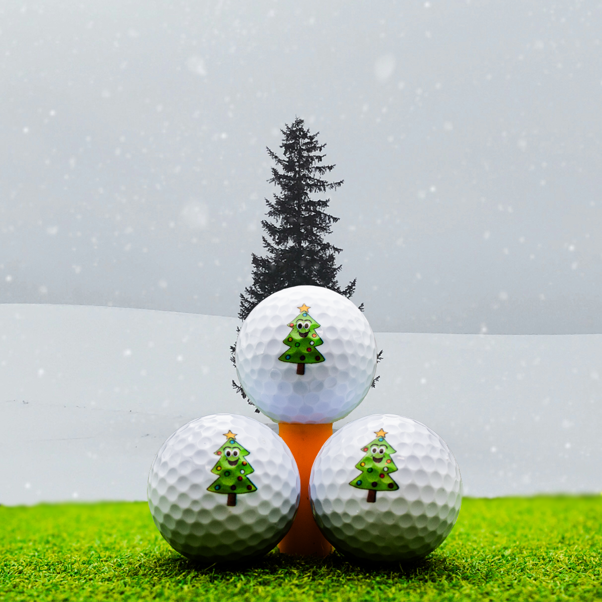 New Novelty Friendly Christmas Trees Golf Balls