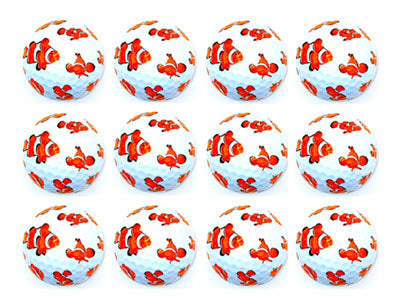 New Novelty Clown Fish Golf Balls