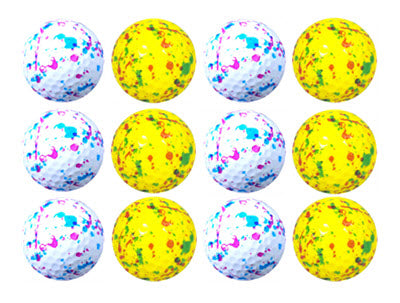 New Novelty Confetti Drip Mix of Golf Balls