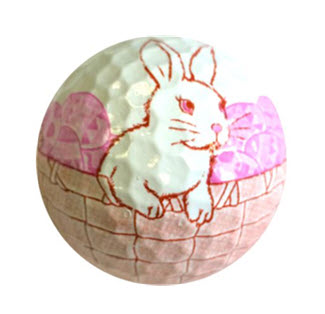 New Novelty Easter Bunny Golf Balls