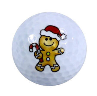 New Novelty Gingerbread Man Golf Balls
