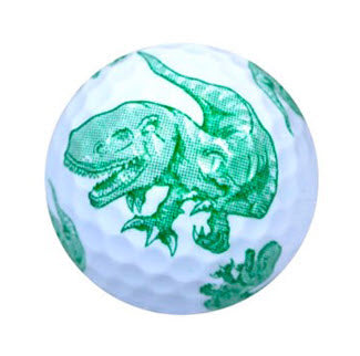 New Novelty Green T-Rex Golf Balls