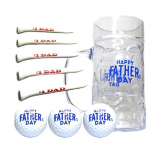 New Novelty Happy Father's Day Golf Balls, Tees and Mug Set