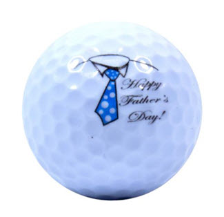 New Novelty Happy Father's Day Tie Golf Balls