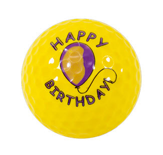 New Novelty Happy Birthday Golf Balls