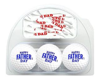 New Novelty Happy Father's Day Set - 3 Balls and 20 Imprinted Tees
