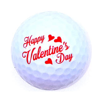 New Novelty Happy Valentine's Day Golf Balls