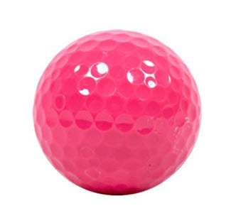 Blank Hot Pink Golf Balls - New
