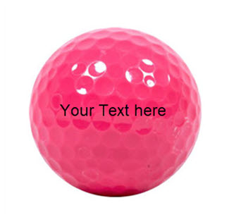 Customized Hot Pink Golf Balls - New