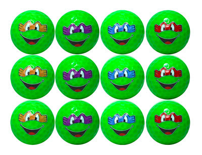 New Novelty Kung Fu Turtle Mix of Golf Balls