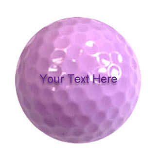 Customized Lavender Golf Balls