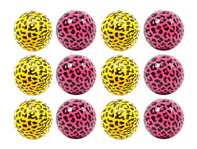 New Novelty Deluxe Leopard Print Mix Golf Balls