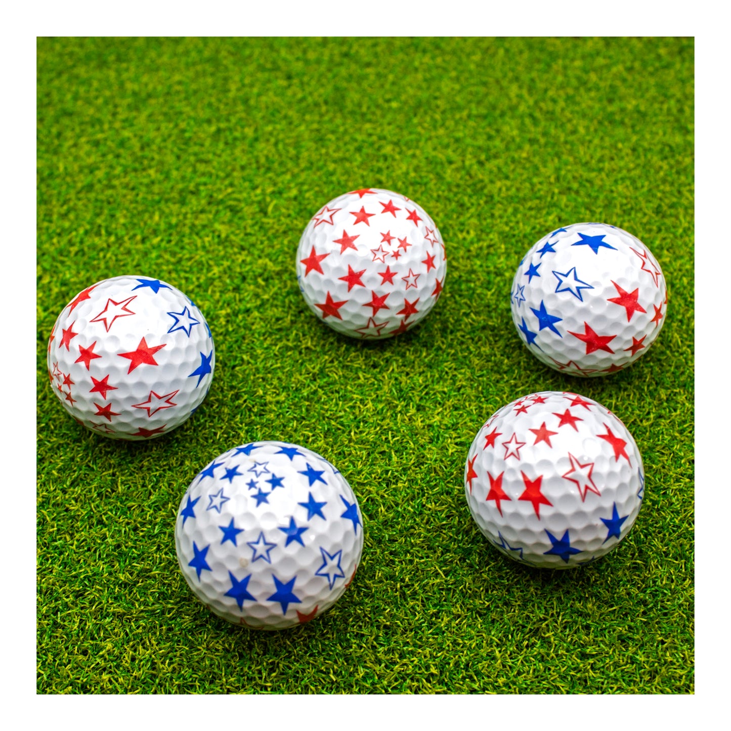 New Novelty Stars Golf Balls