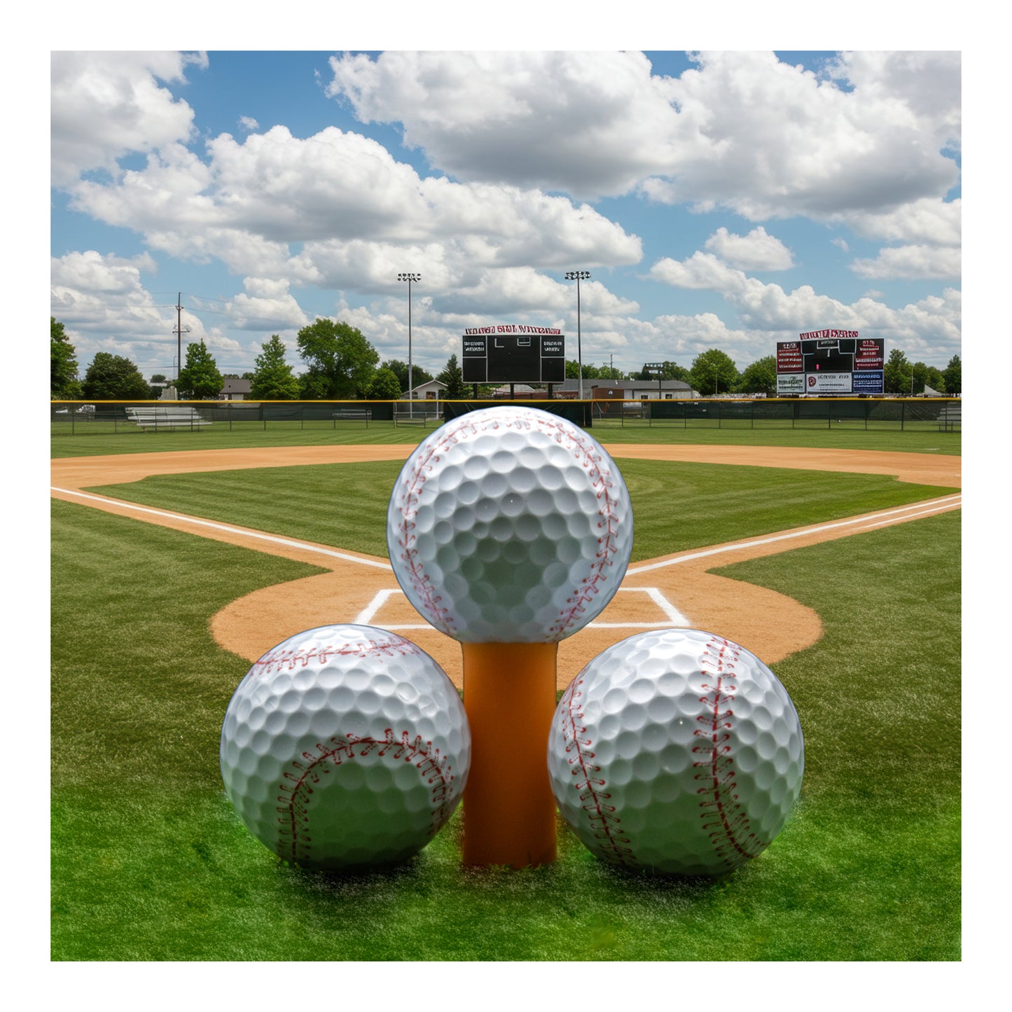 New Novelty Baseball Golf Balls