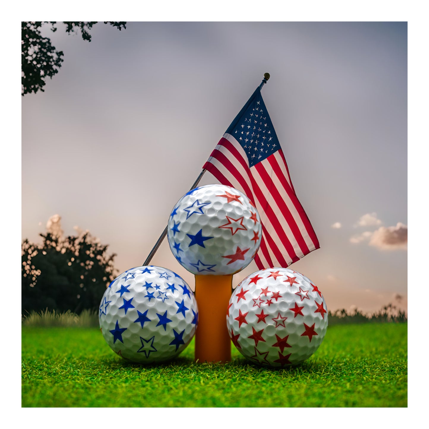 New Novelty Stars Golf Balls